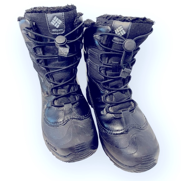 COLUMBIA SIZE 6 Insulated Boots Black Big Kids Celsius Bugaboot Winter/Snow/Ski - Picture 1 of 9